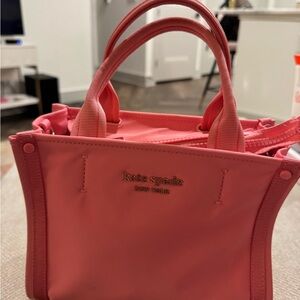 kate spade coral pink mini tote